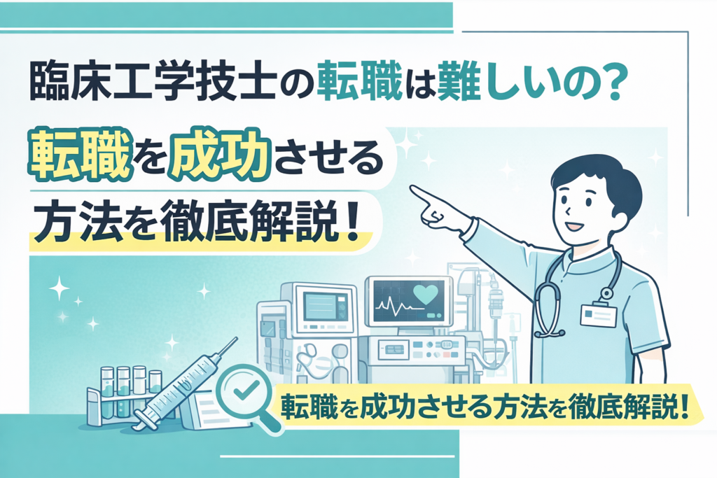 臨床工学技士の転職は難しいの？転職を成功させる方法を徹底解説！