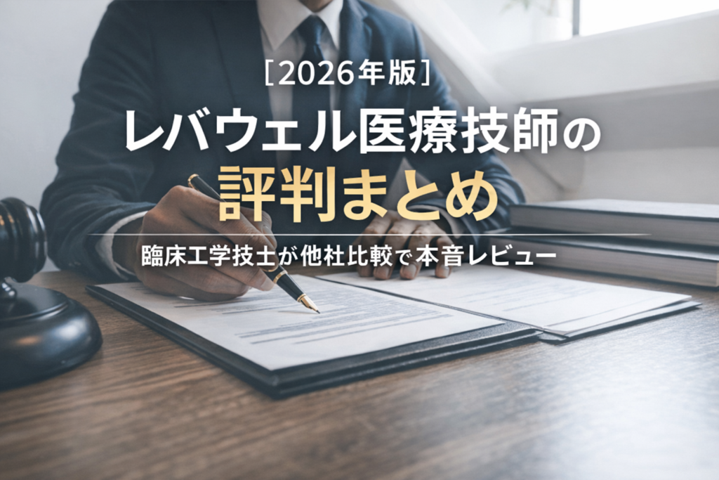 【2026年版】レバウェル医療技師の評判まとめ｜臨床工学技士が他社比較で本音レビュー