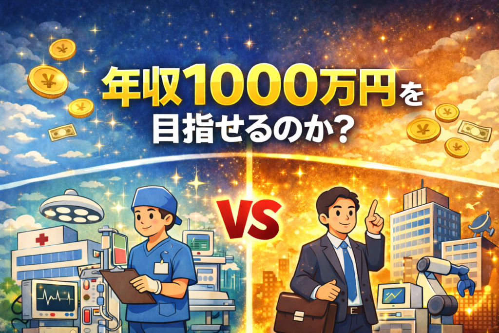 臨床工学技士は年収1000万円を目指せるのか？病院勤務と企業転職の現実